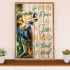 Fishing Poster Room Wall Art Prints | Find My Soul | Vintage Gift for Fisherman