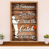 Fishing Poster Room Wall Art Prints | Catch of His Life | Vintage Gift for Fisherman