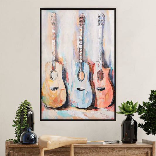 Music Guitar Poster Prints | Guitar Paintings | Wall Art Gift for Guitarist