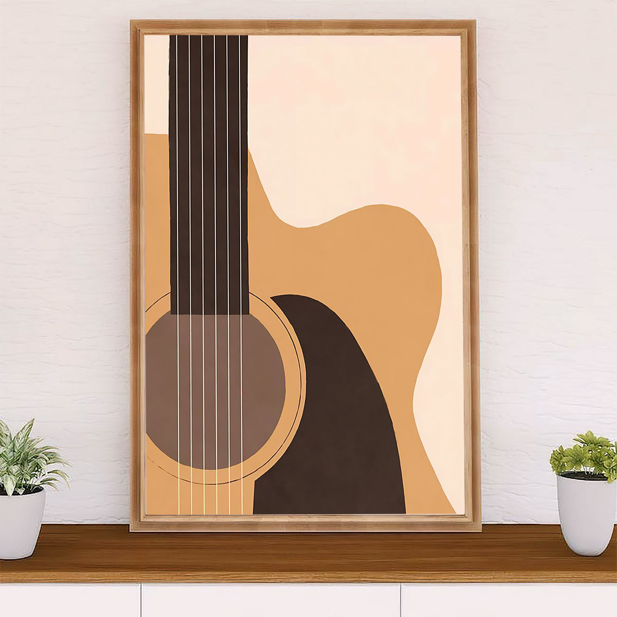 Music Guitar Canvas Wall Art Prints | Accoustic Guitar | Home Décor Gift for Guitarist
