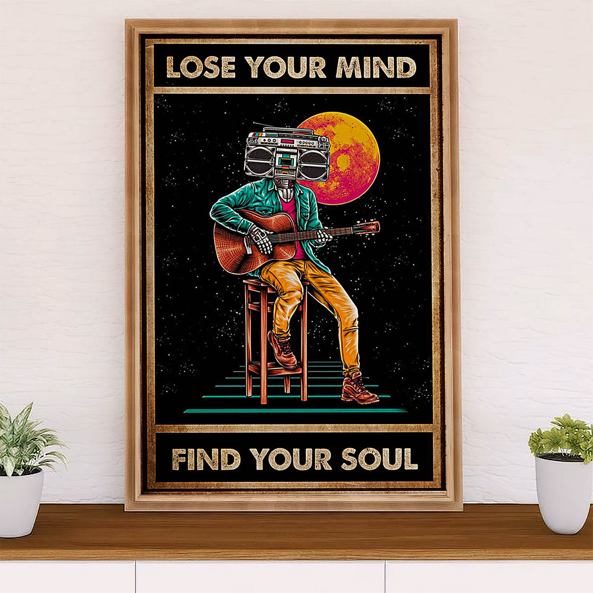Music Guitar Poster Prints | Lose Your Mind | Wall Art Gift for Guitarist