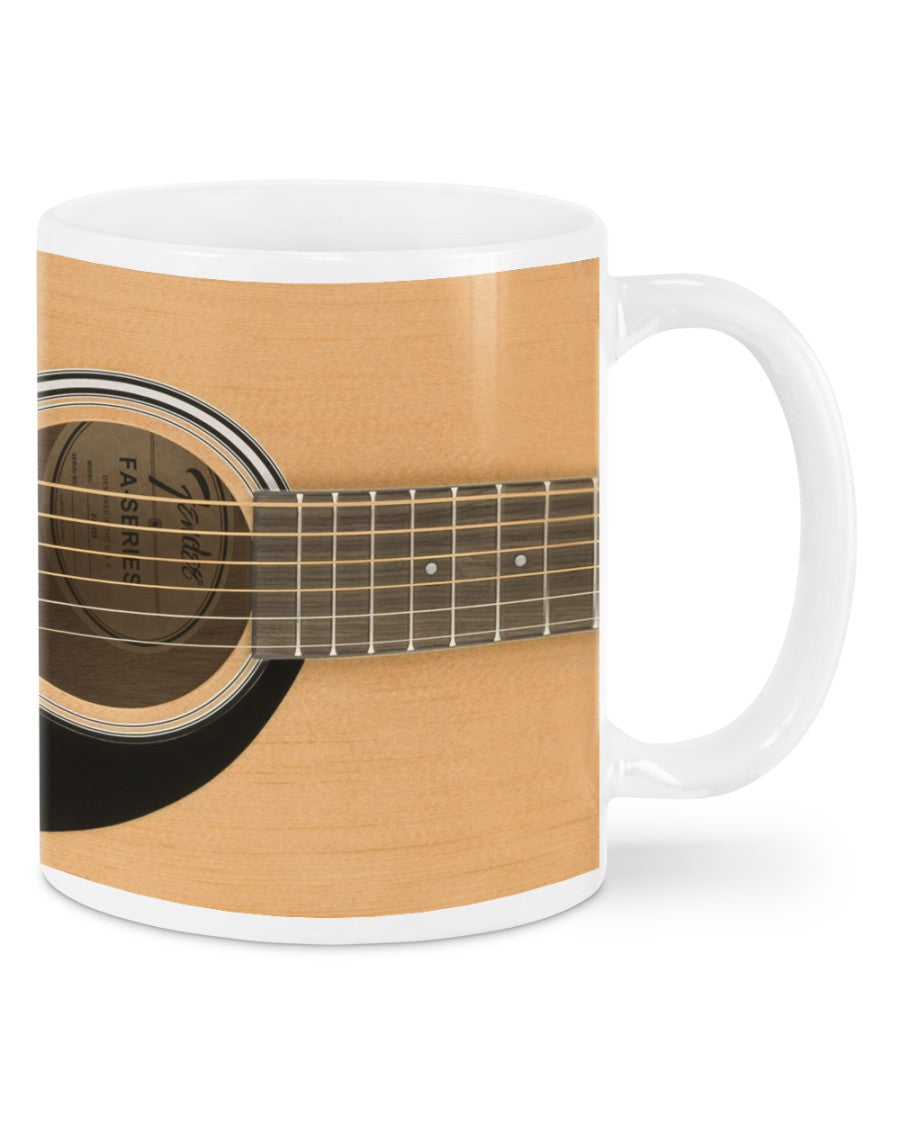 Guitar Coffee Mug | Accoustic Guitar | Drinkware Gift for Guitarist