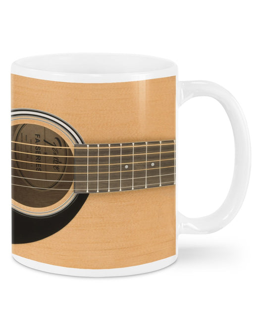 Guitar Coffee Mug | Accoustic Guitar | Drinkware Gift for Guitarist