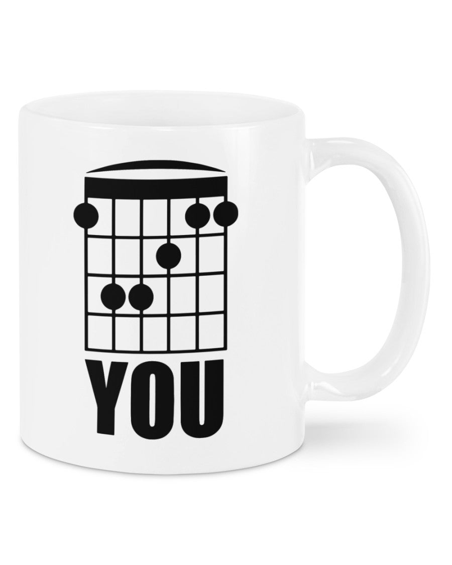 Guitar Coffee Mug | F You | Drinkware Gift for Guitarist