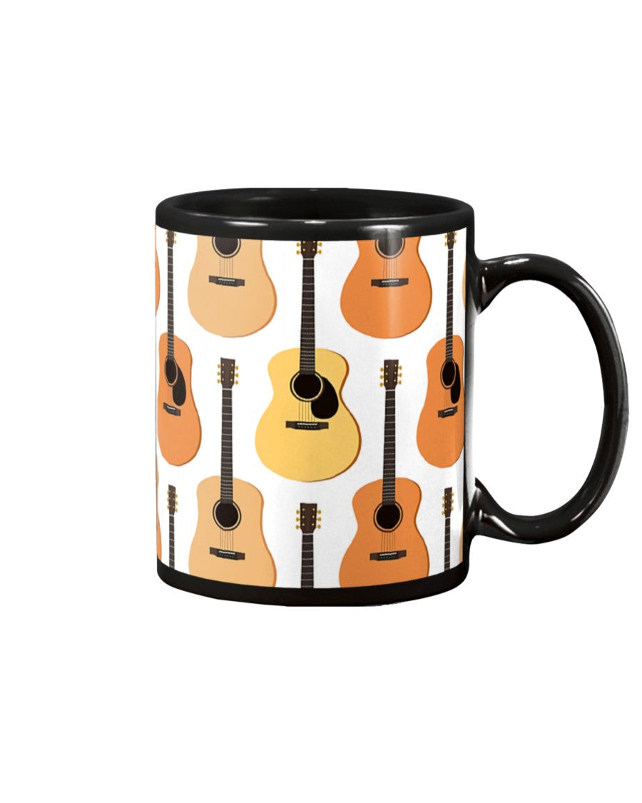 Guitar Coffee Mug | Accoustic Guitar | Drinkware Gift for Guitarist