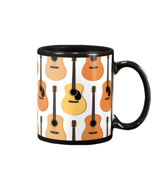 Guitar Coffee Mug | Accoustic Guitar | Drinkware Gift for Guitarist