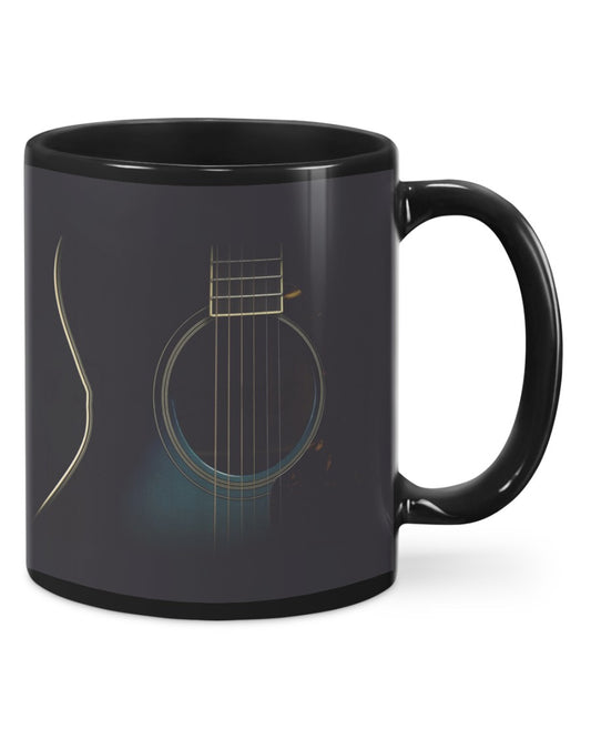 Guitar Coffee Mug | Accoustic Guitar | Drinkware Gift for Guitarist