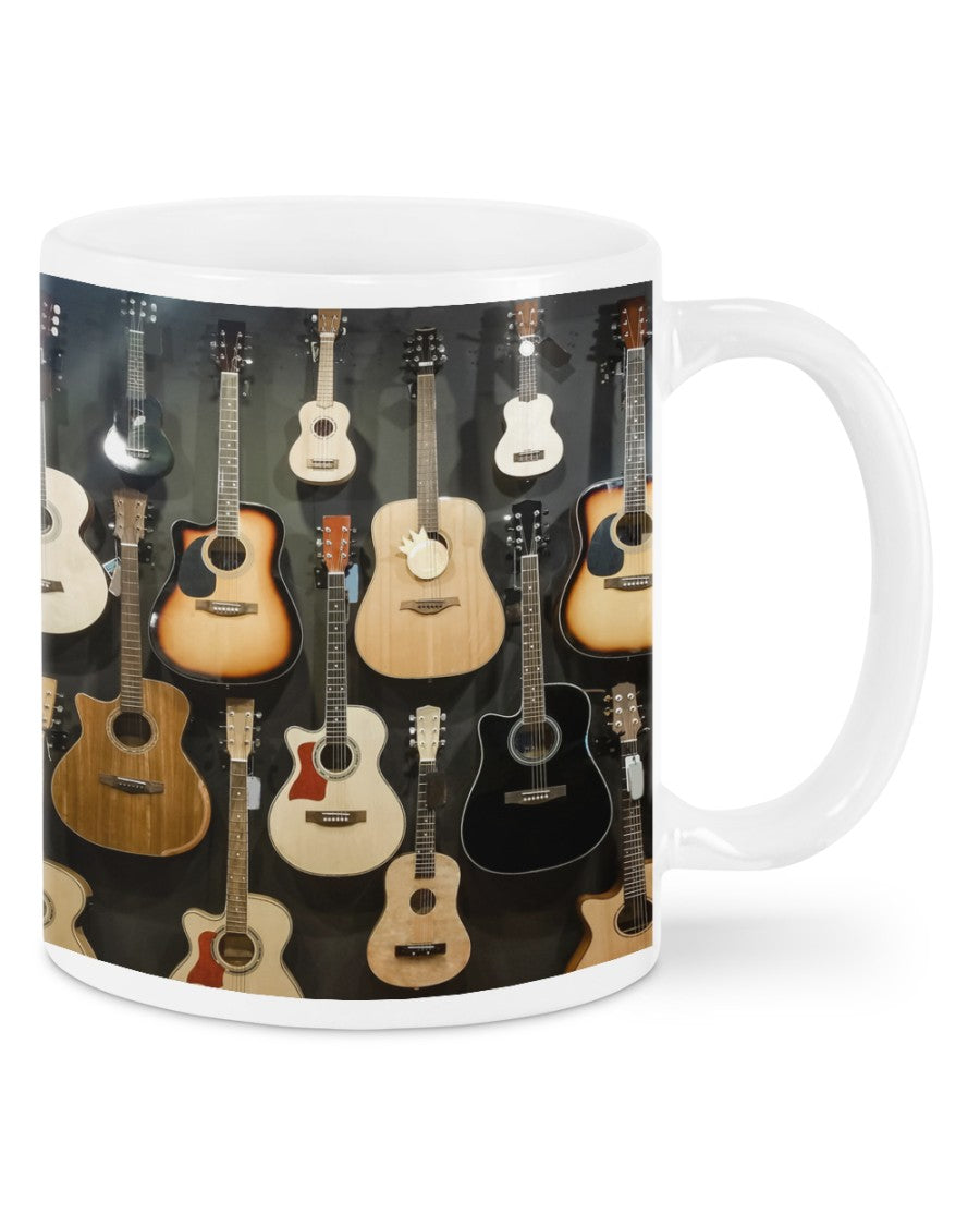Guitar Coffee Mug | Many Guitars | Drinkware Gift for Guitarist