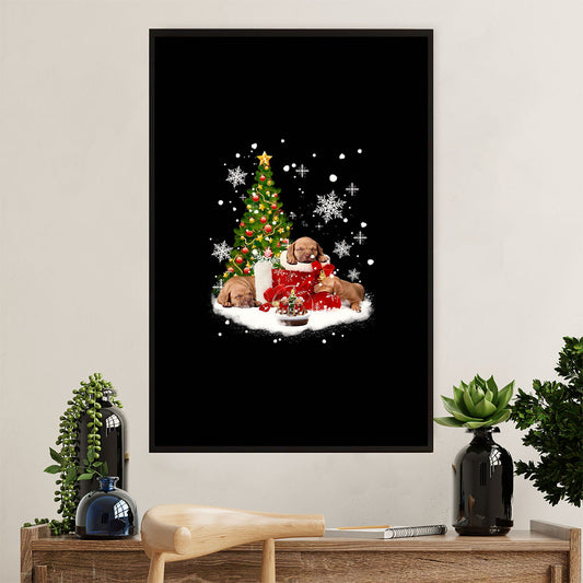 Golden Retriever Canvas Wall Art | Christmas Tree | Home Décor Gift for Dog Puppies Lover