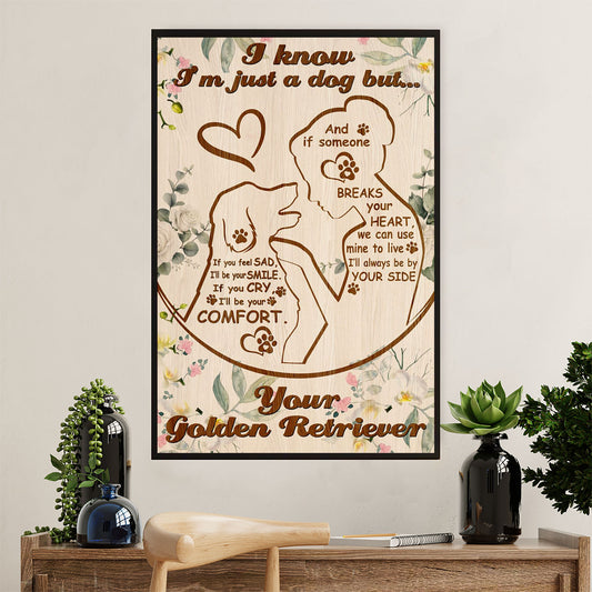 Golden Retriever Canvas Wall Art | Your Golden Retriever | Home Décor Gift for Dog Puppies Lover