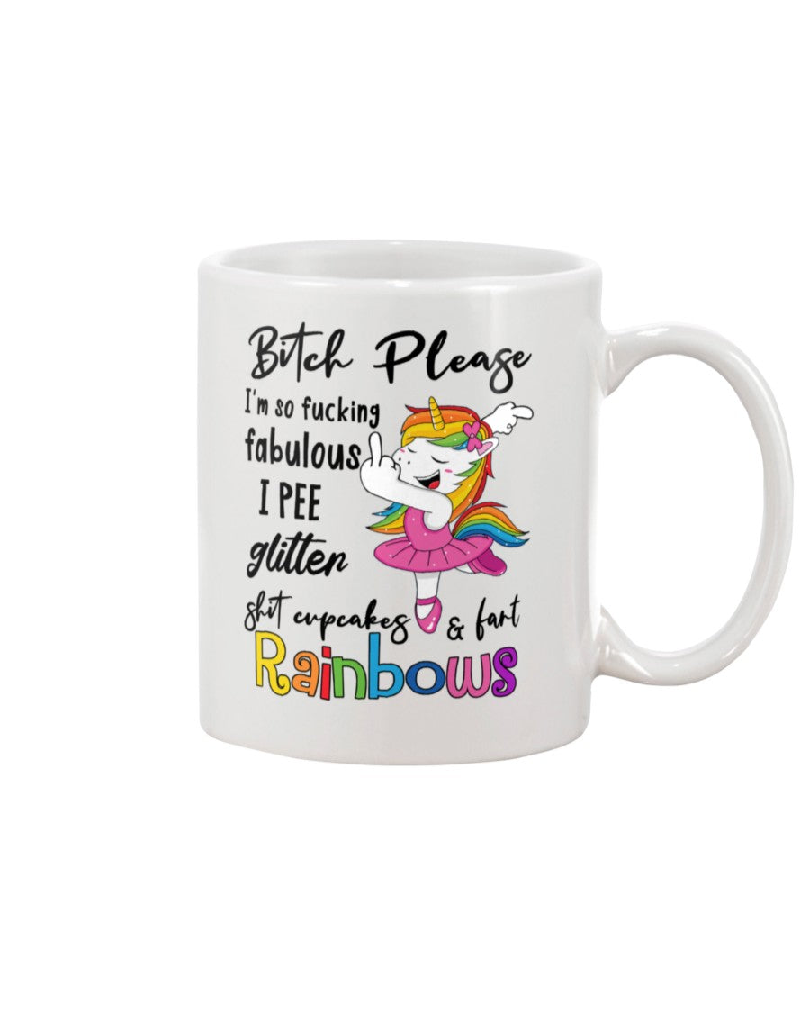 Funny Coffee Mug | Unicorn Girl Rainbows | Funny Badass Quotes Drinkware Gift
