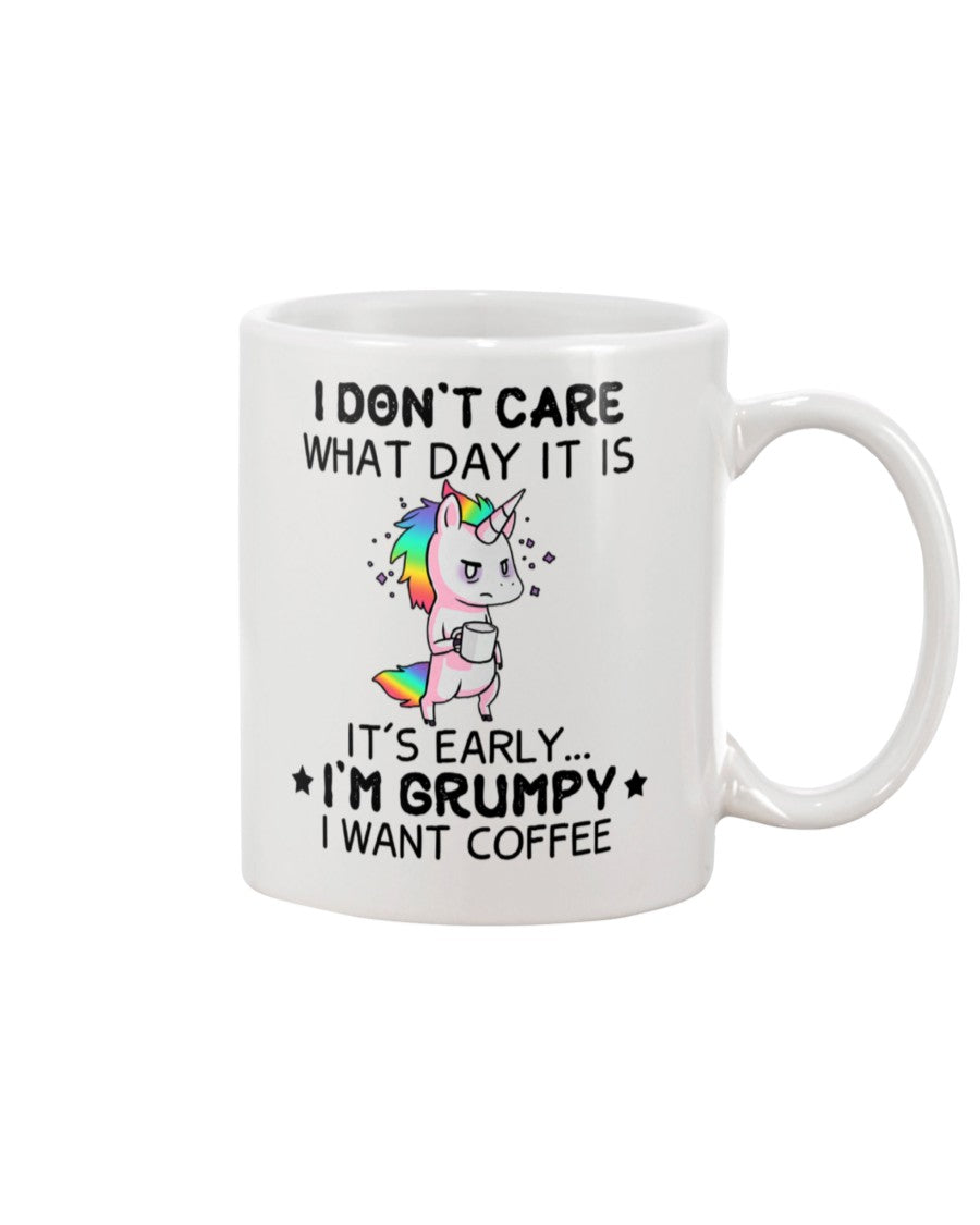 Funny Coffee Mug | Unicorn I'm Grumpy | Funny Badass Quotes Drinkware Gift