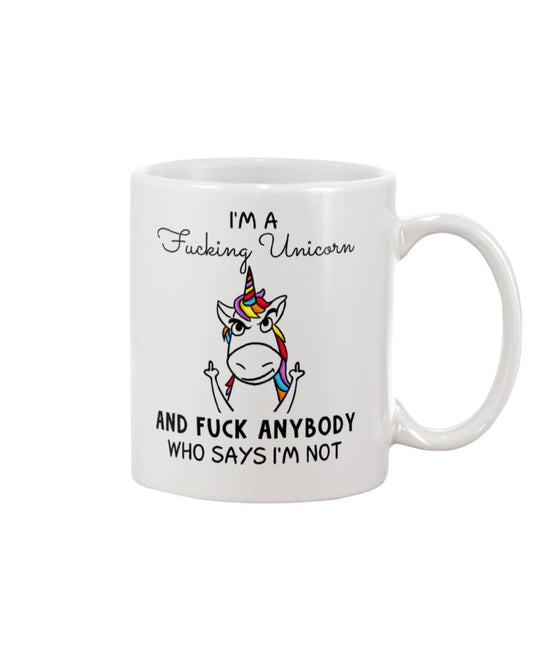 Funny Coffee Mug | I'm A Fkin Unicorn | Funny Badass Quotes Drinkware Gift