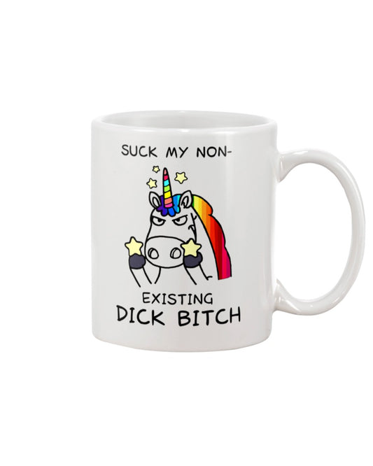 Funny Coffee Mug | Unicorn Suck My Non | Funny Badass Quotes Drinkware Gift