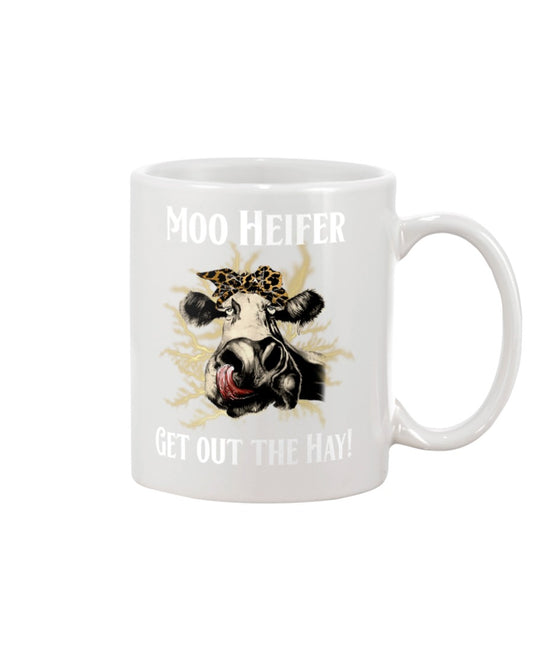 Funny Coffee Mug | Moo Heifer | Funny Badass Quotes Drinkware Gift