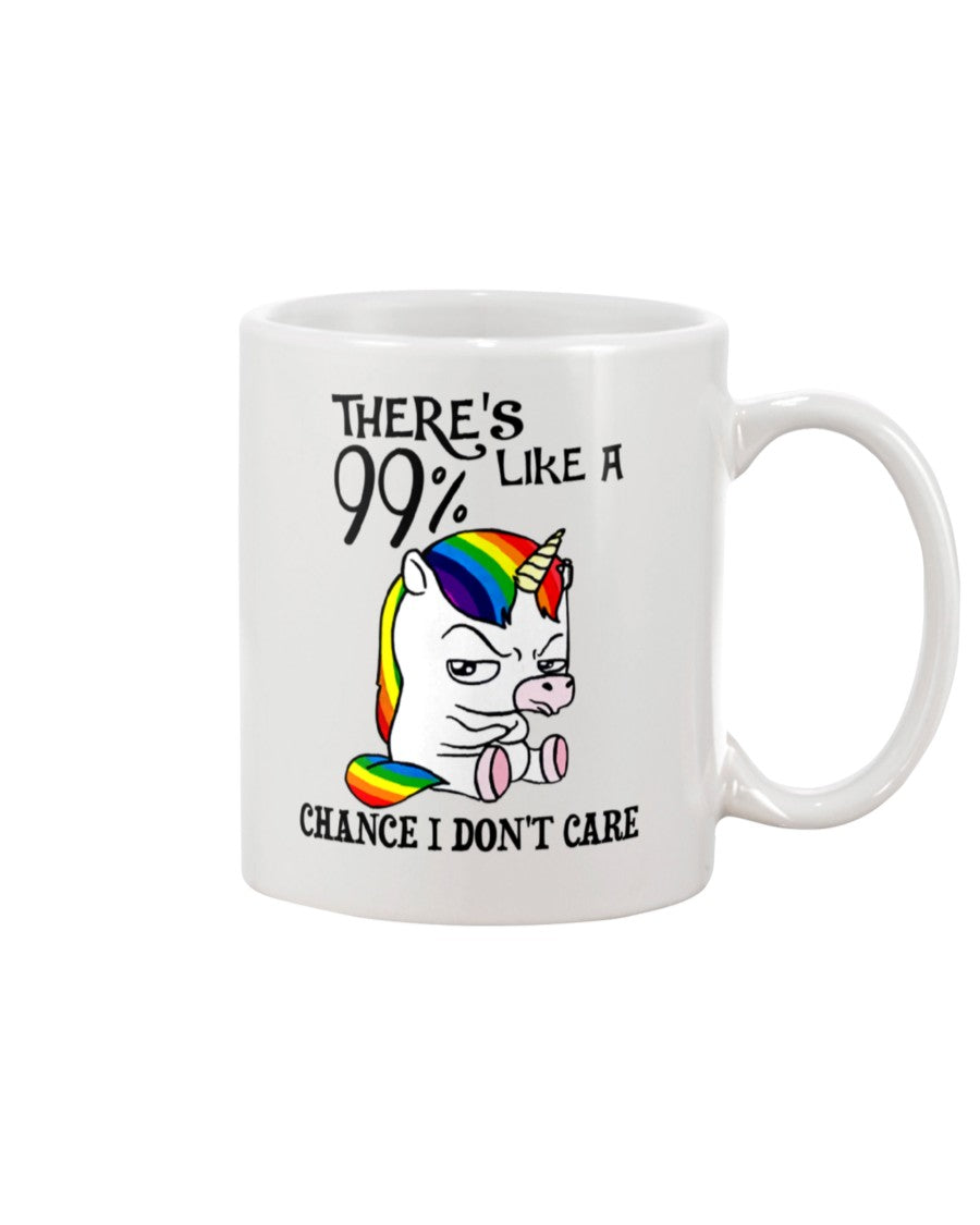 Funny Coffee Mug | Unicorn I Don't Care | Funny Badass Quotes Drinkware Gift