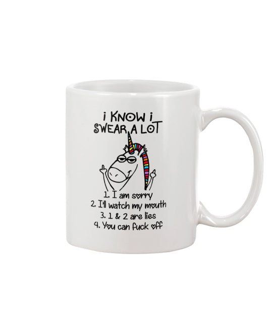 Funny Coffee Mug | Unicorn You Can F Off | Funny Badass Quotes Drinkware Gift