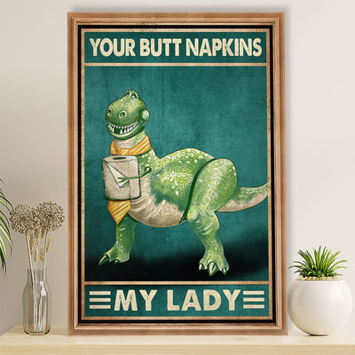 Bathroom Canvas TM Your Butt | Wall Art Funny Gift for Friends, Room Décor for Restroom