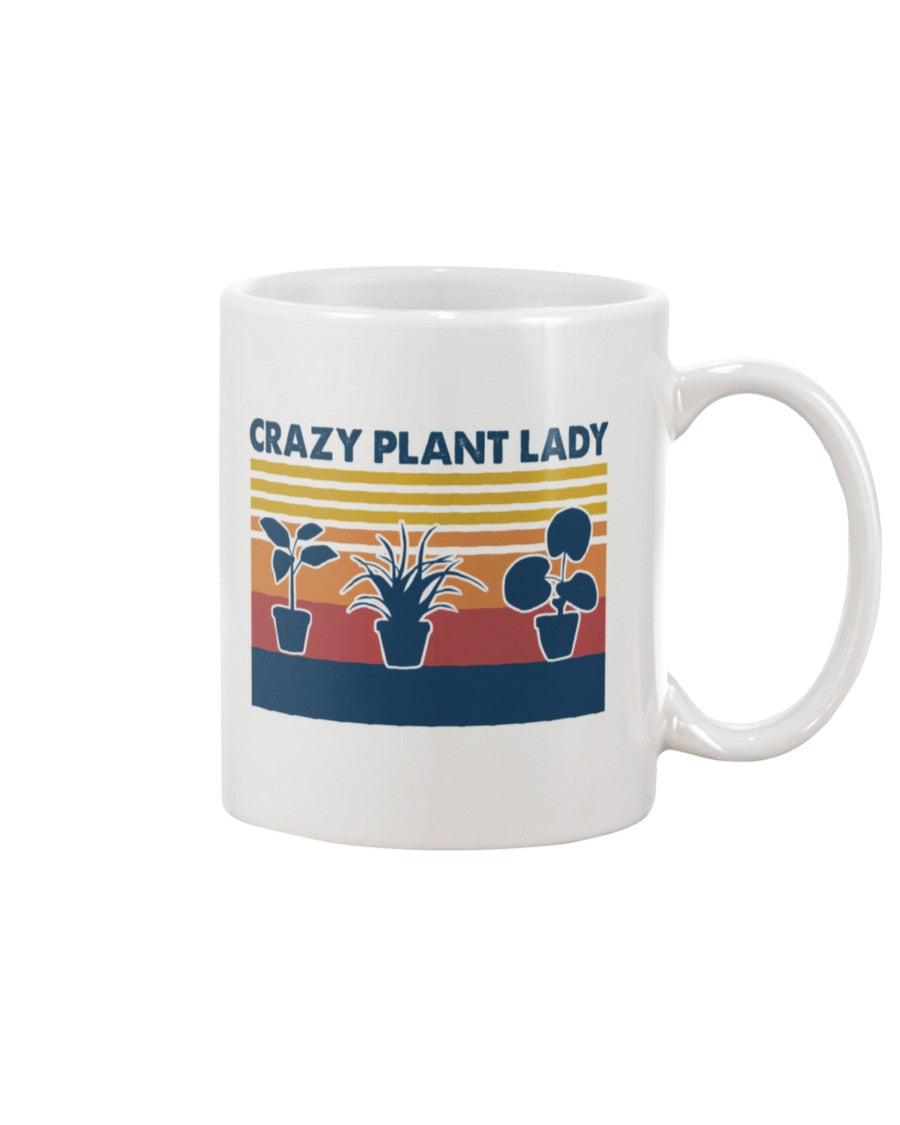 Gardening Coffee Mug | Crazy Plant Lady | Drinkware Gift for Gardener, Plants Lover