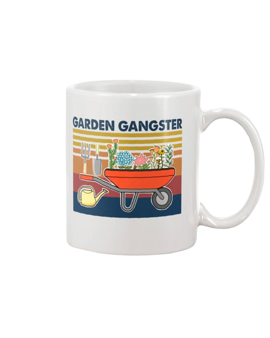 Gardening Coffee Mug | Garden Gangster | Drinkware Gift for Gardener, Plants Lover