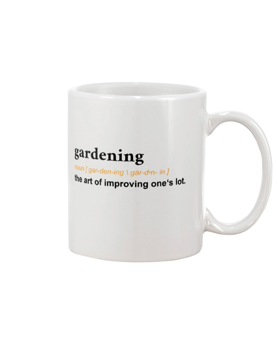 Gardening Coffee Mug | Gardening Definition | Drinkware Gift for Gardener, Plants Lover