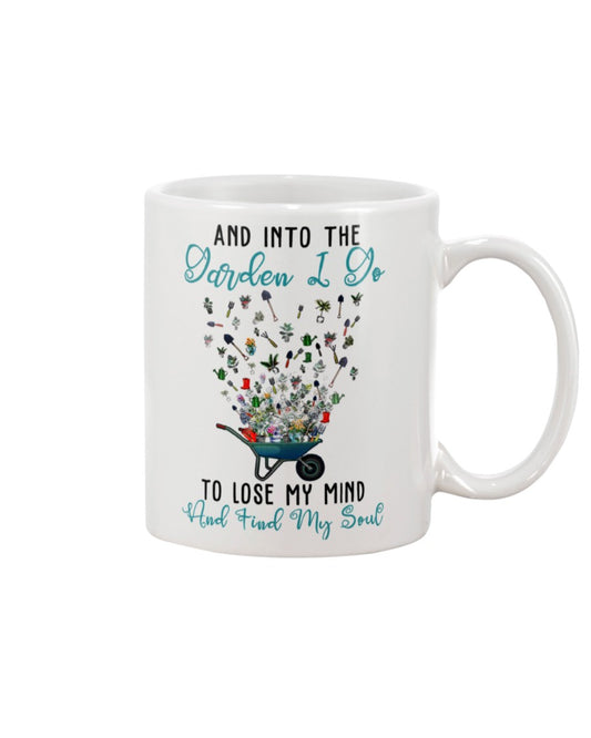 Gardening Coffee Mug | Into The Garden | Drinkware Gift for Gardener, Plants Lover