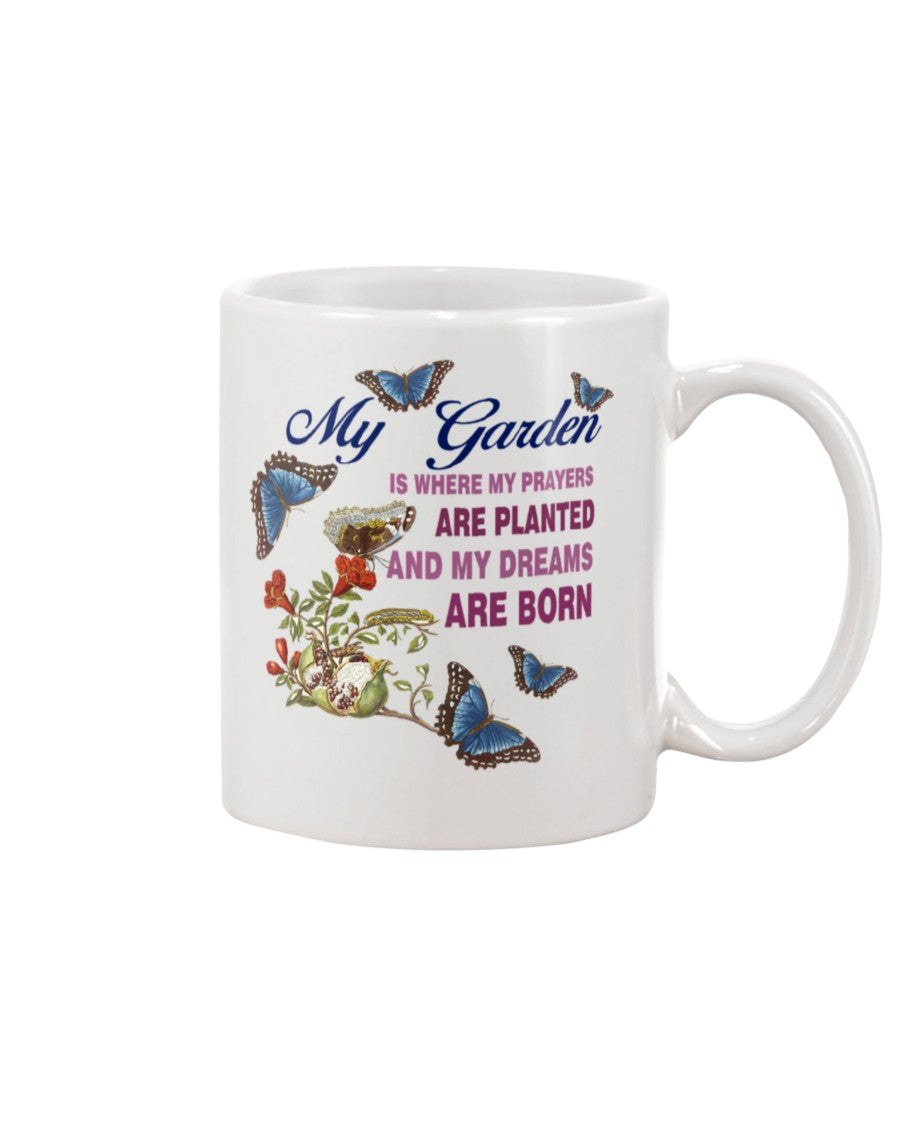 Gardening Coffee Mug | My Garden Is Where | Drinkware Gift for Gardener, Plants Lover