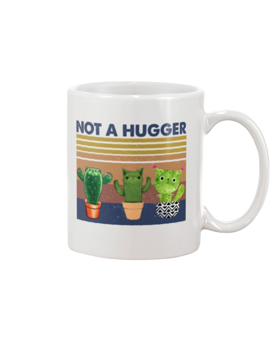 Gardening Coffee Mug | Not A Hugger | Drinkware Gift for Gardener, Plants Lover