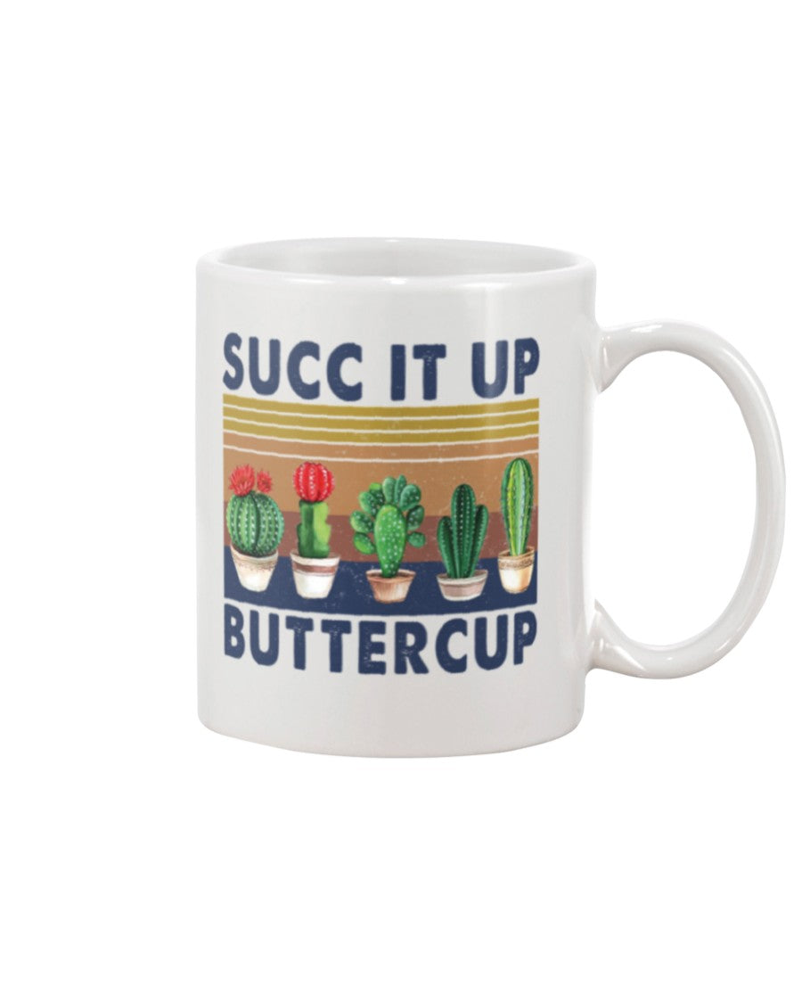 Gardening Coffee Mug | Succ It Up | Drinkware Gift for Gardener, Plants Lover
