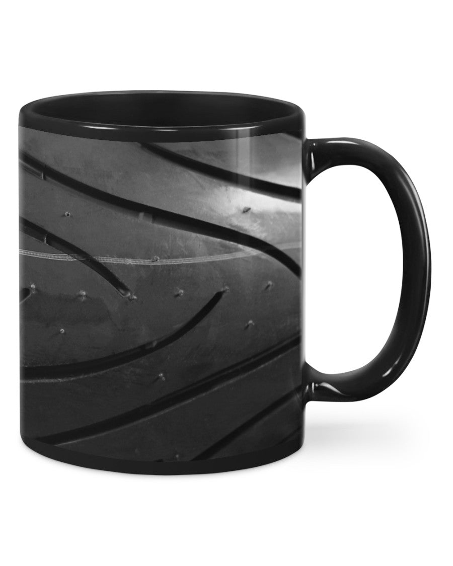 Motorcycle Coffee Mug | Motor Tire | Drinkware Gift for Men Women Biker, Motorcyclist