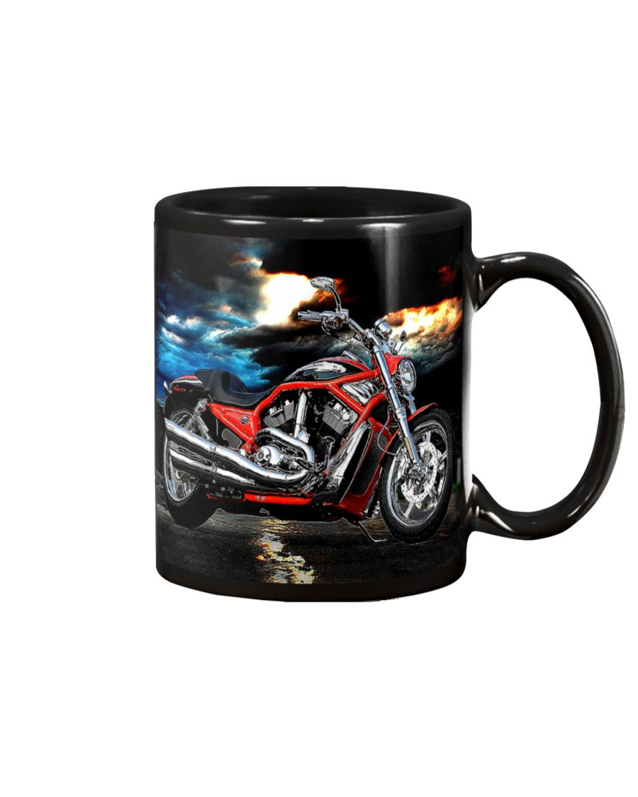 Motorcycle Coffee Mug | Motorcycle Painting | Drinkware Gift for Men Women Biker, Motorcyclist