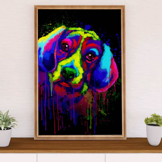 Beagle Dog Poster | Watercolor Dog Painting | Wall Art Gift for Pocket Beagle Puppies Lover