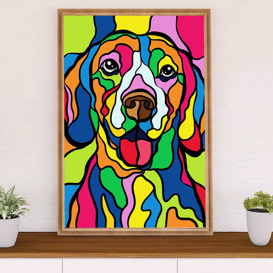 Beagle Dog Poster | Dog Art Painting | Wall Art Gift for Pocket Beagle Puppies Lover