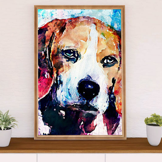 Beagle Dog Poster | Dog Painting | Wall Art Gift for Pocket Beagle Puppies Lover