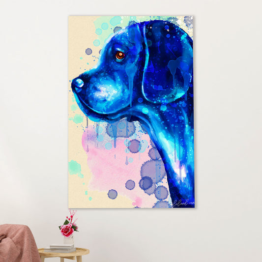 Beagle Dog Canvas Wall Art | Watercolor Dog Painting | Gift for Pocket Beagle Puppies Lover