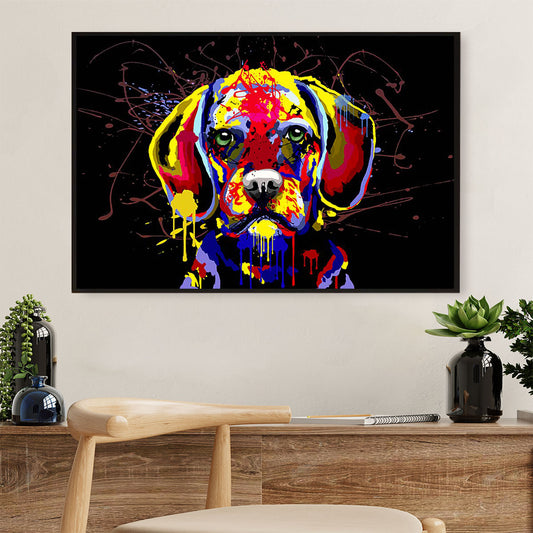 Beagle Dog Poster Prints | Watercolor Painting | Wall Art Gift for Pocket Beagle Puppies Lover
