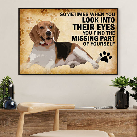 Beagle Dog Poster Prints | Motivational Quotes | Wall Art Gift for Pocket Beagle Puppies Lover