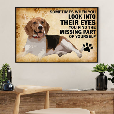 Beagle Dog Canvas Wall Art Prints | Motivational Quotes | Home Décor Gift for Pocket Beagle Puppies Lover