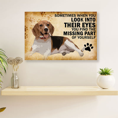 Beagle Dog Canvas Wall Art Prints | Motivational Quotes | Home Décor Gift for Pocket Beagle Puppies Lover