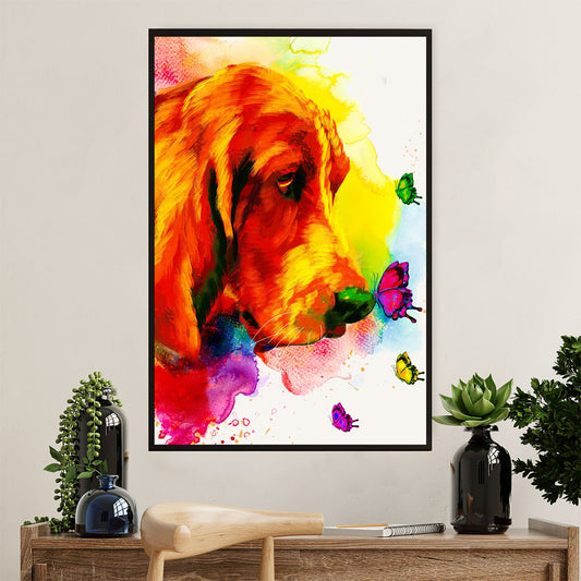 Basset Hound Dog Poster | Watercolor Dog Paitning | Wall Art Gift for Miniature Basset Hound Puppies Lover