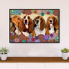 Basset Hound Dog Poster | Cute Dogs | Wall Art Gift for Miniature Basset Hound Puppies Lover
