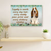 Basset Hound Canvas Wall Art | Loyalty Is Worth | Home Décor Gift for Miniature Puppies Lover