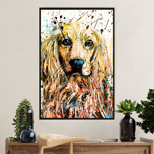 Cocker Spaniel Dog Poster | Watercolor Dog Painting | Wall Art Gift for Cocker Spaniel Puppies Lover