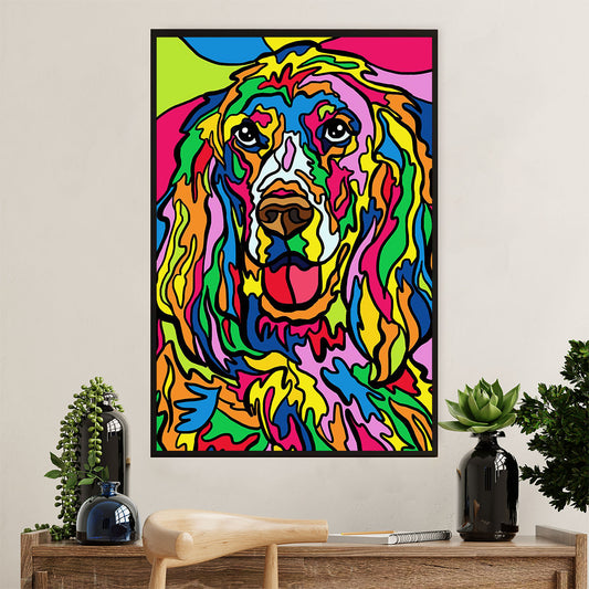 Cocker Spaniel Dog Poster | Colorful Watercolor Dog Painting | Wall Art Gift for Cocker Spaniel Puppies Lover