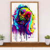 Cocker Spaniel Canvas Wall Art | Colorful Watercolor Dog Painting | Gift for Cocker Spaniel Puppies Lover