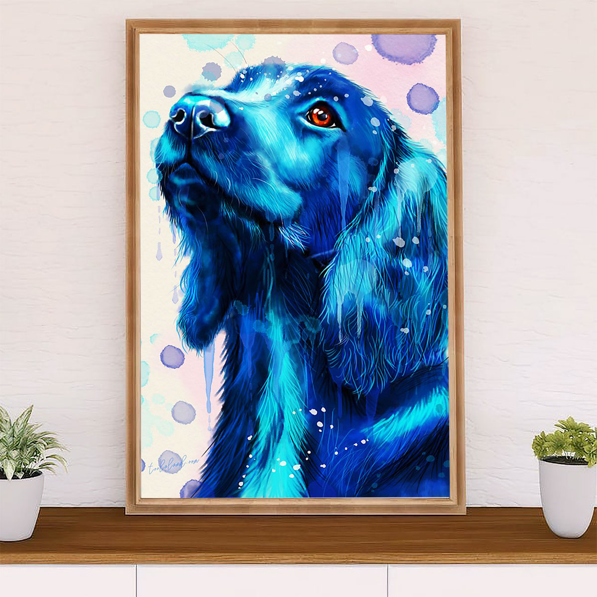 Cocker Spaniel Canvas Wall Art | Watercolor Dog Painting | Gift for Cocker Spaniel Puppies Lover