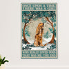 Cocker Spaniel Dog Poster | Girl Loves Dogs | Wall Art Gift for Cocker Spaniel Puppies Lover