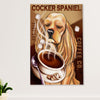 Cocker Spaniel Canvas Wall Art | Dog Coffee Co | Gift for Cocker Spaniel Puppies Lover