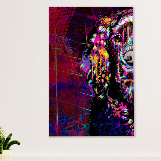 Cocker Spaniel Canvas Wall Art | Colorful Watercolor Dog Painting | Gift for Cocker Spaniel Puppies Lover