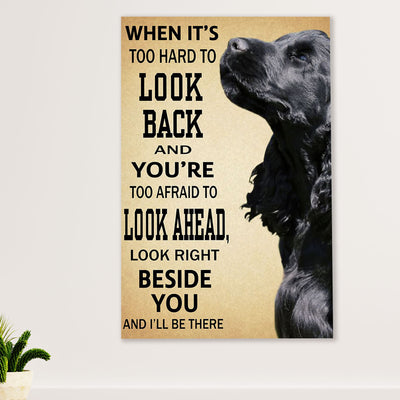 Cocker Spaniel Dog Poster | Lovely Cute Quotes | Wall Art Gift for Cocker Spaniel Puppies Lover
